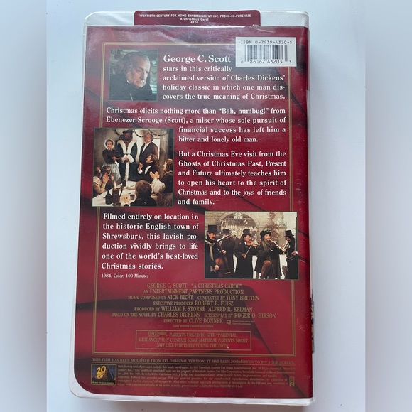 A Christmas Carol Vintage VHS 🎥🍿 - Picture 2 of 3